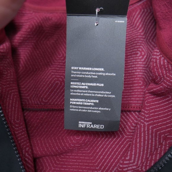Under Armour Coldgear Infrared Fleece I/2 Zip Pullover Jacket Mens Size S Maroon - Picture 11 of 13